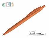 Эко-ручка шариковая «Argos Eco» из соломы, оранжевая