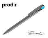 Ручка шариковая Prodir DS1 TMM Dot, серая с голубым