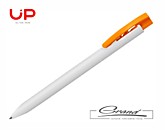 Ручка «Top White», белая с оранжевым