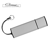 USB-флешка «Borgir» с колпачком, серебро