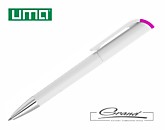 Ручки UMA | Ручка шариковая «Effect Si», белая с розовым