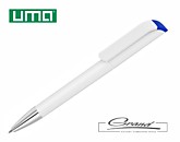 Ручки UMA | Ручка шариковая «Effect Si», белая с синим