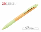 Эко-ручка шариковая «XD Bamboo» из бамбука, зеленая