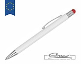 Ручка-стилус «Flowery», белая с красным