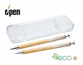 Эко-набор «Attribute Wooden»: ручка и карандаш из дерева