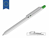 Промо-ручка «Lio White», белая с зеленым