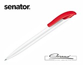 Ручка «Challenger Basic», белая с красным