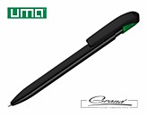 Ручка шариковая пластиковая «Sky Black», черный/зеленый