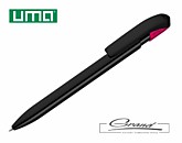 Ручка шариковая пластиковая «Sky Black», черный/розовый