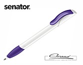 Ручка шариковая «Hattrix Polished Soft», белая с фиолетовым