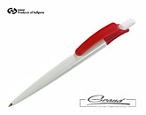 Ручка шариковая «Dp Gladiator Solid», белая с красным