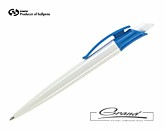 Ручка шариковая «Dp Gladiator Solid», белая с голубым