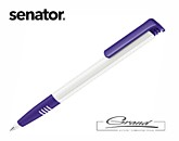 Ручка шариковая «Super Hit Soft», белая с фиолетовым
