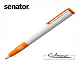Ручка шариковая «Super Hit Soft», белая с оранжевым