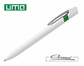 Ручка шариковая «Sky M», белая с зеленым