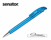 Ручка шариковая «Challenger Clear Metal», голубая