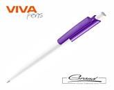Ручка шариковая «Vini White» в СПб, белая с фиолетовым