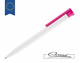Промо-ручка шариковая «Equality», белая с розовым