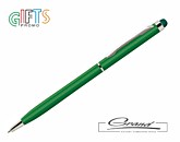 Ручка-стилус металлическая «Slim Stylus», зеленая