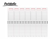 Portobello | Планинг «Velvet», недатированный, образец блока