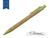Эко-ручка из пробки «Evora», зеленая