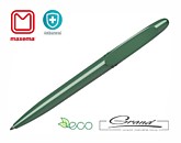 Эко-ручка «Icon Green Recycled Antibacterial», зеленая