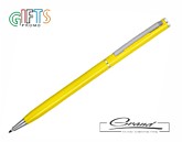 Ручка металлическая «Viva Chrome», желтая