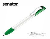 Ручка шариковая «Hattrix Basic Metal», белая с зеленым