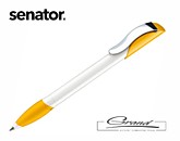 Ручка шариковая «Hattrix Basic Metal», белая с желтым