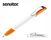 Ручка шариковая «Hattrix Basic Metal», белая с оранжевым