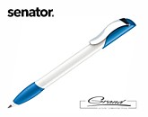 Ручка шариковая «Hattrix Basic Metal», белая с голубым