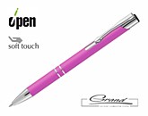 Ручка шариковая Keskus Soft Touch, розовая