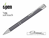 Ручка шариковая Keskus Soft Touch, серая