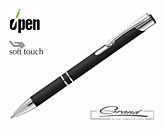 Ручка шариковая Keskus Soft Touch, черная