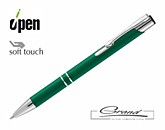 Ручка шариковая Keskus Soft Touch, зеленая