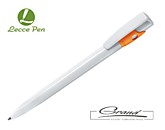 Ручка шариковая «Kiki», белая с оранжевым