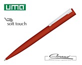 Ручка шариковая металлическая «Brush Gum», красная