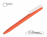 Ручка шариковая «Clive», покрытие soft touch, оранжевая