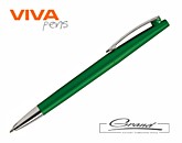 Ручка пластиковая шариковая «Leo Lux», зеленая