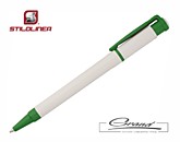 Ручка шариковая «Kreta», белая с зеленым