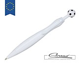 Ручка пластиковая шариковая «Naples football», белая
