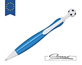 Ручка пластиковая шариковая «Naples football», голубая