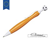 Ручка пластиковая шариковая «Naples football», оранжевая