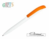 Ручка шариковая «Airo», белая с оранжевым 