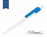 Промо-ручка шариковая «Equality White», белая с синим