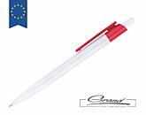 Промо-ручка шариковая «Equality White», белая с красным