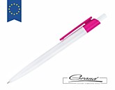 Промо-ручка шариковая «Equality White», белая с розовым