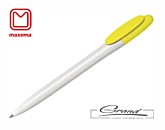 Ручка шариковая «Bay Bc Gloss», белая с желтым