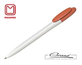 Ручка шариковая «Bay Bc Gloss», белая с оранжевым