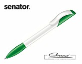Ручка шариковая «Hattrix Polished Basic», белая с зеленым
